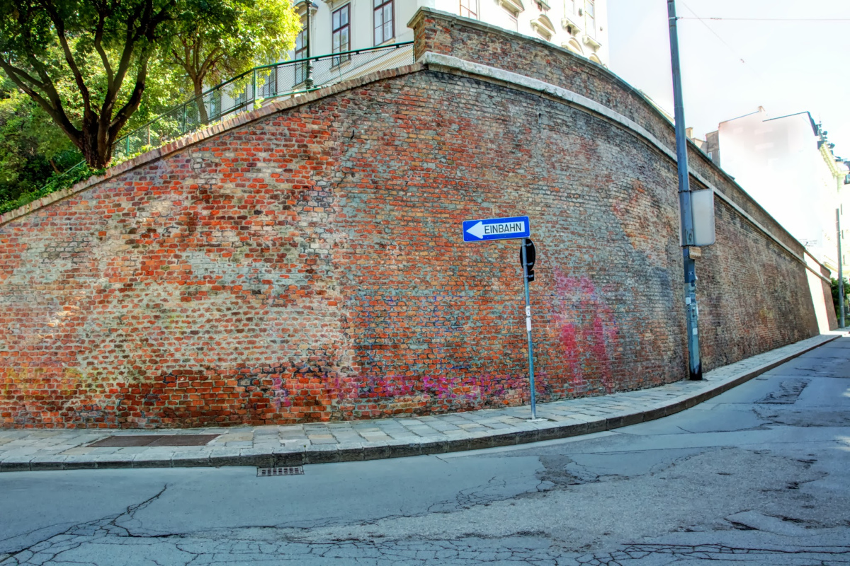 Einbahnstraße in Wien