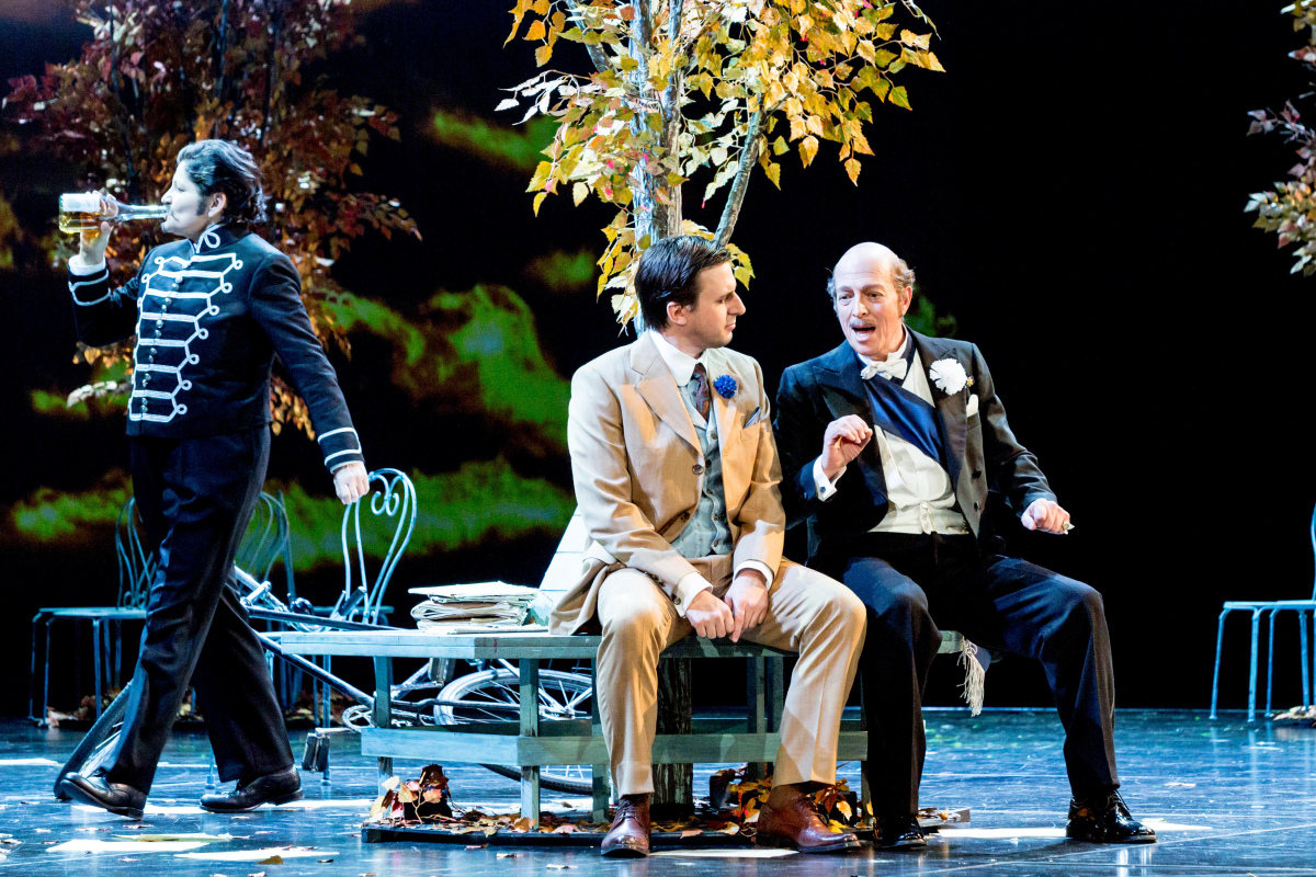 Sigrid Hauser (Njegus), Christoph Filler (Graf Danilo Danilowitsch), Erwin Windegger (Baron Mirko Zeta)