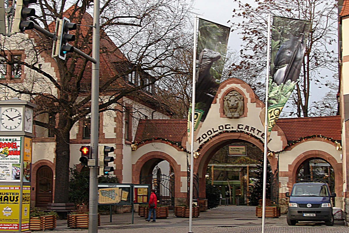 Eingang des Leipziger Zoos